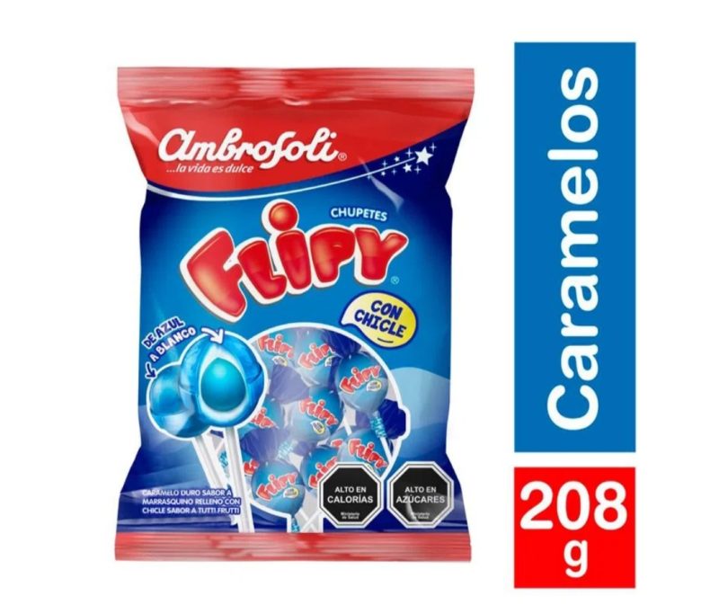 Carozzi - Chupete Flipy Bolsa 208g