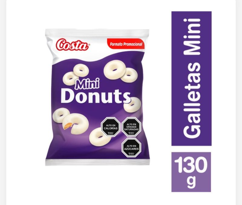 [P03]Costa - Galleta Mini Donuts Blanca Caja 30x35gr