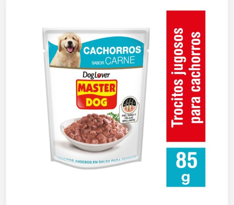 [P07]Master Dog -  Trocitos Jugosos Cachorros Caja 20x 85Gr