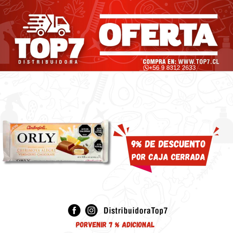 [P07]Ambrosoli - Chocolate Orly Chirimoya Alegre 115Gr