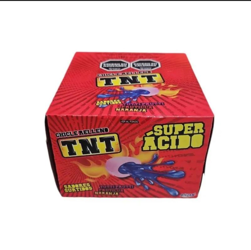 TNT - Masticable Relleno Acido Pinta Lengua 60 uds