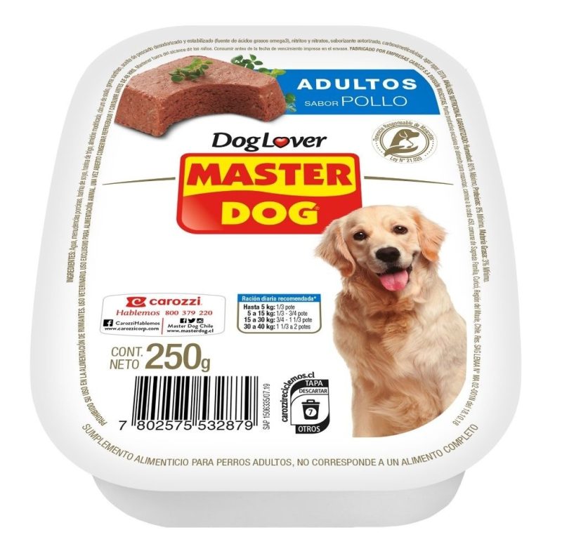 [P07]Master Dog - Pote Pate Pollo 250GR